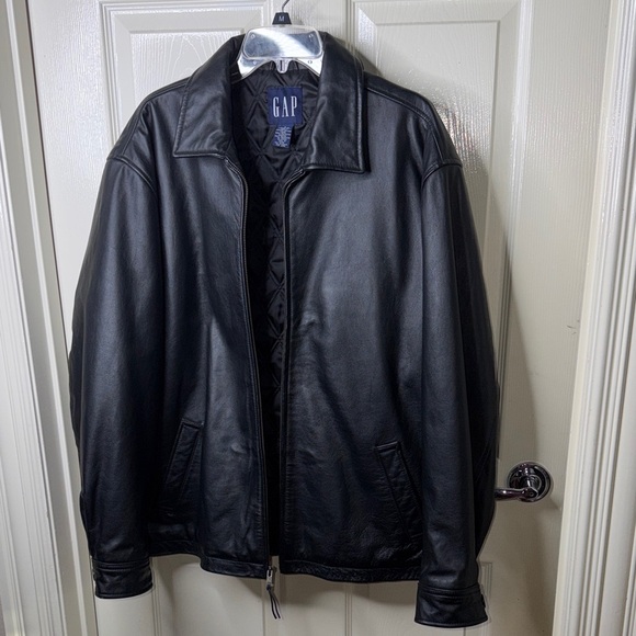 GAP Other - GAP Men's Black Leather Jacket